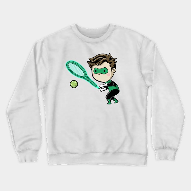 Sporty Buddy - Tennis Crewneck Sweatshirt by flyingmouse365